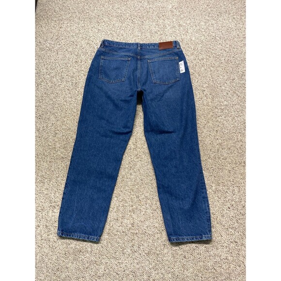 12 Zara High-Rise The 90s Mom Fit Lightly Distressed Rigid - Picture 6 of 9